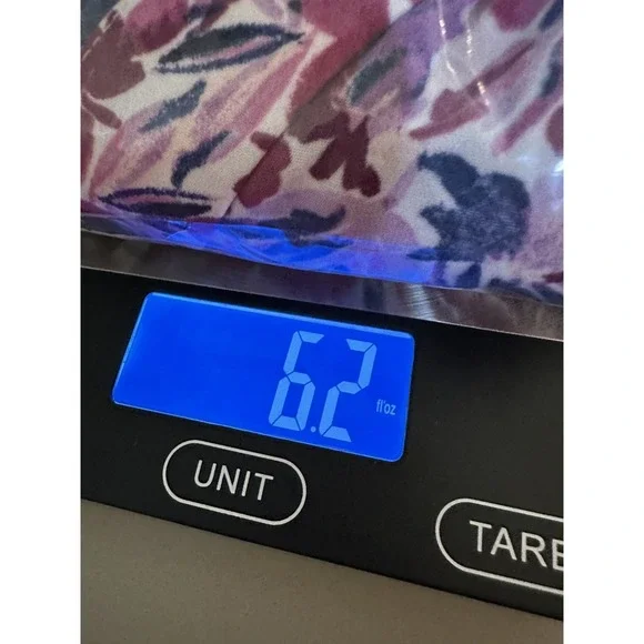 Craftt & Barrow Womans Floral Button Up Top Size 1X Short Sleeve Purple Office - Picture 12 of 12